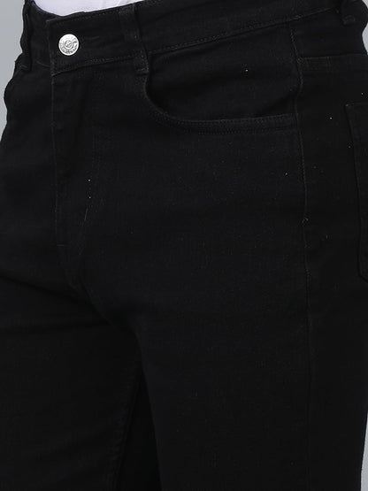 KOTTY Men's Solid Straight Fit/Skinny Fit/Relaxed Fit