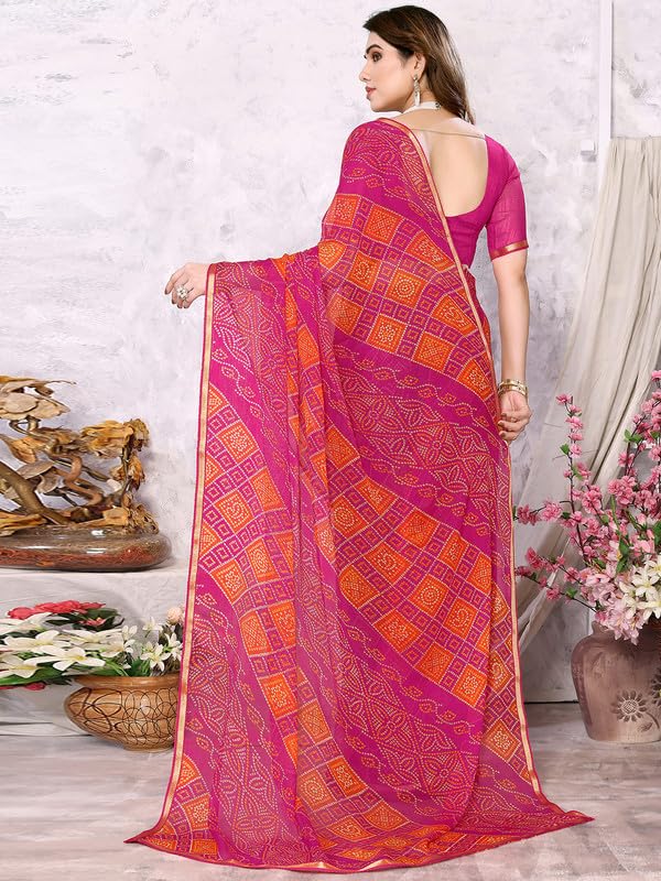 Women's Chiffon Saree With blouse