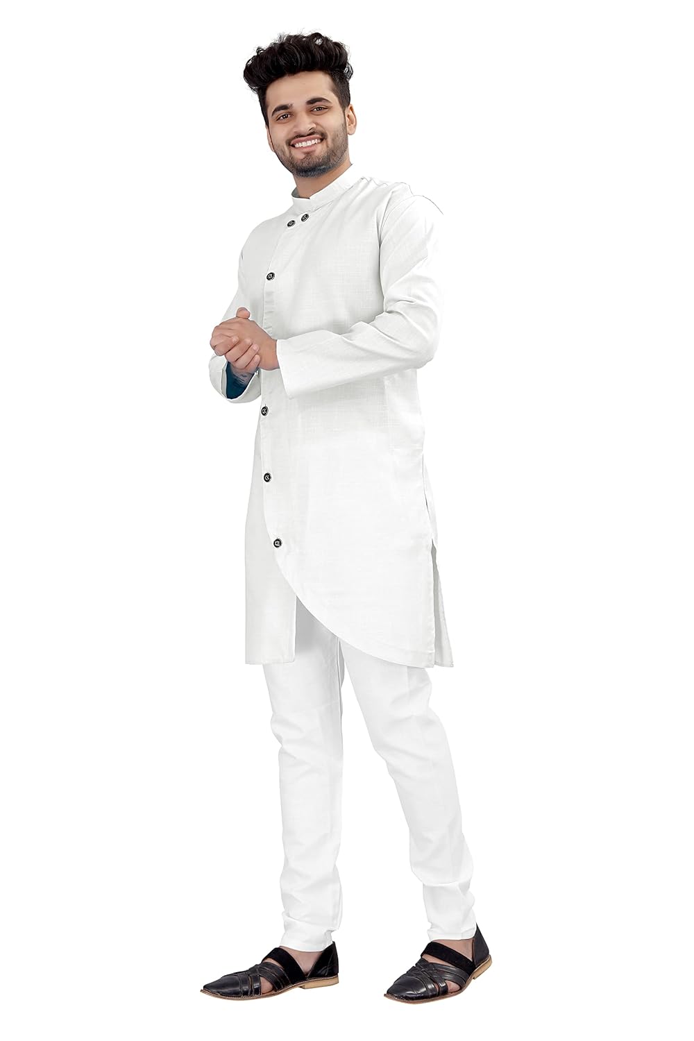 OS JEANS Kurta pyjama for Mens In cross patten