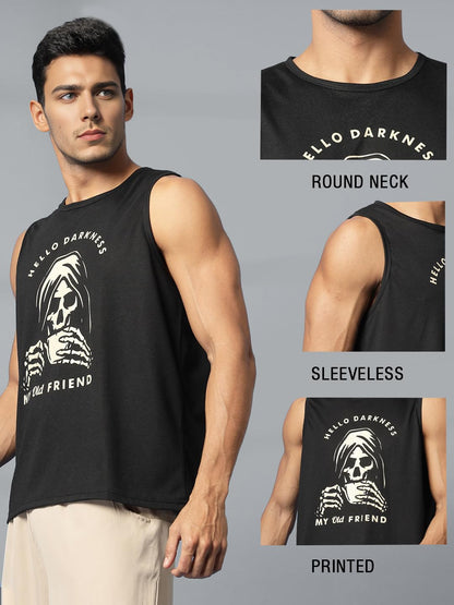 CHKOKKO Tank Tops Sleeveless T-Shirt for Men Cotton