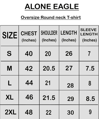 ALONE EAGLE Oversized Baggy Fit Drop Shoulder