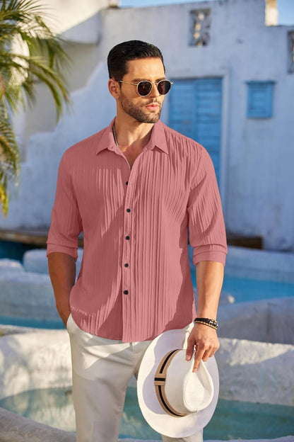 ROYALSCOUT Men's Cotton Blend Full Sleeve Short Kurta