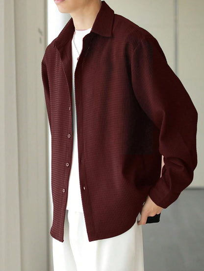 Leriya Fashion Men's Solid Regular Fit Shirt