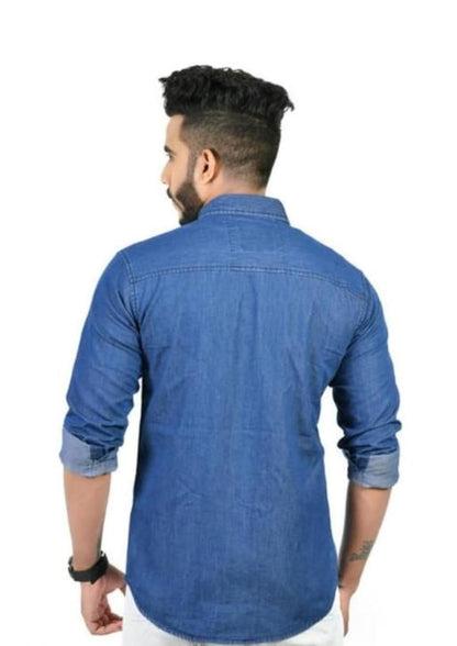 MARK HAYDON Men Denim Full Sleeves Regular Fit