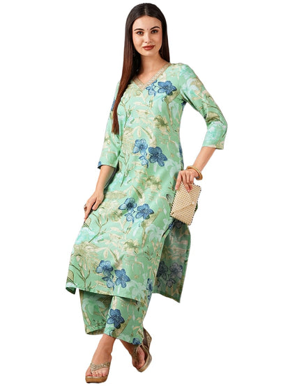 DESIGNER Women's Rayon Blend Kurta with Palazzo