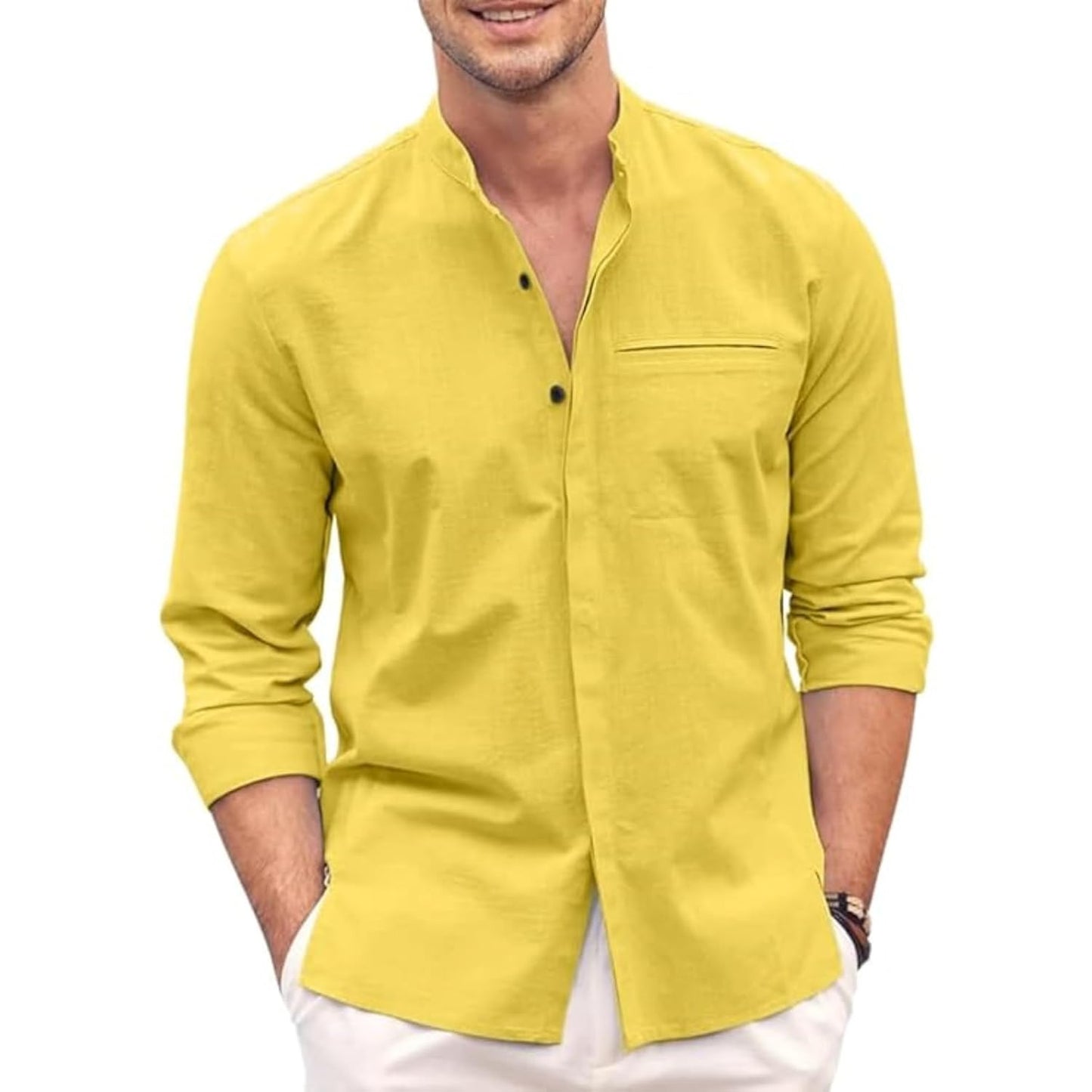 Bellstone Men's Solid Regular Fit Shirt