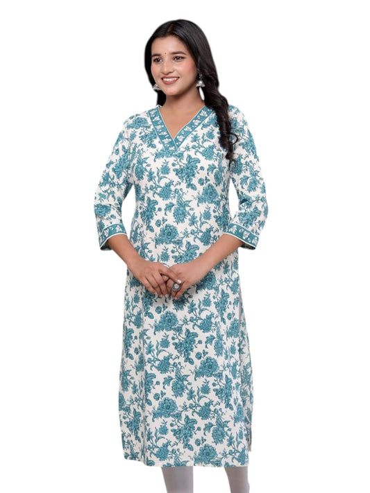 Jevi Prints Cotton Cambric Kurti - Printed Women's Kurta