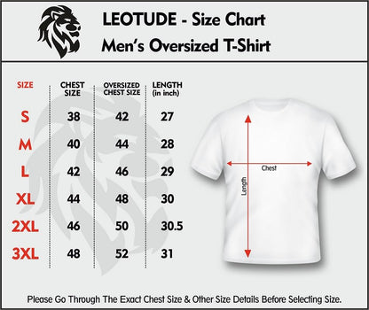 LEOTUDE Half Sleeve Oversized Cottonblend Round Neck