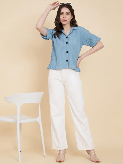 VAIRAGEE Women Cotton Blend Striped Pattern