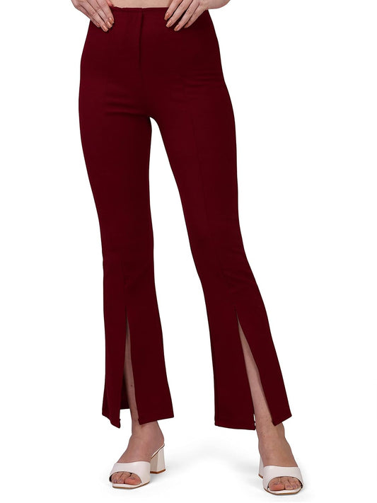Mehrang Cotton Blend Parallel Trouser Pants Regular fit