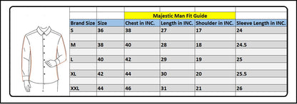 Majestic Man Cotton Checkered Slim Fit Casual Shirt