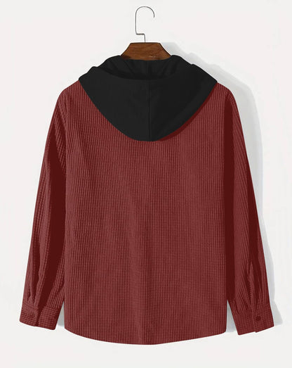 Monk Men's Solid Regular Fit Shirt | Shirt with Hood