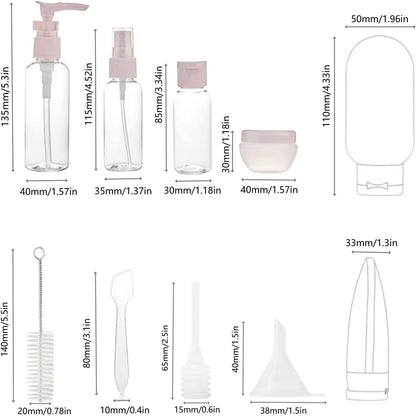 PiyuBind Travel Bottles Set For Toiletries Travel Size