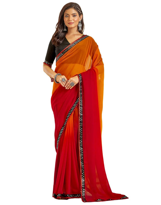 SIRIL Women's Printed Georgette Rocky