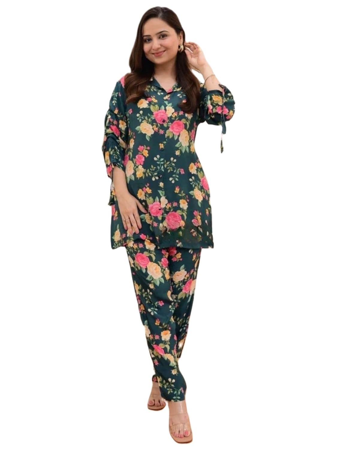 GRECIILOOKS Anarkali Kurta-Set for Women