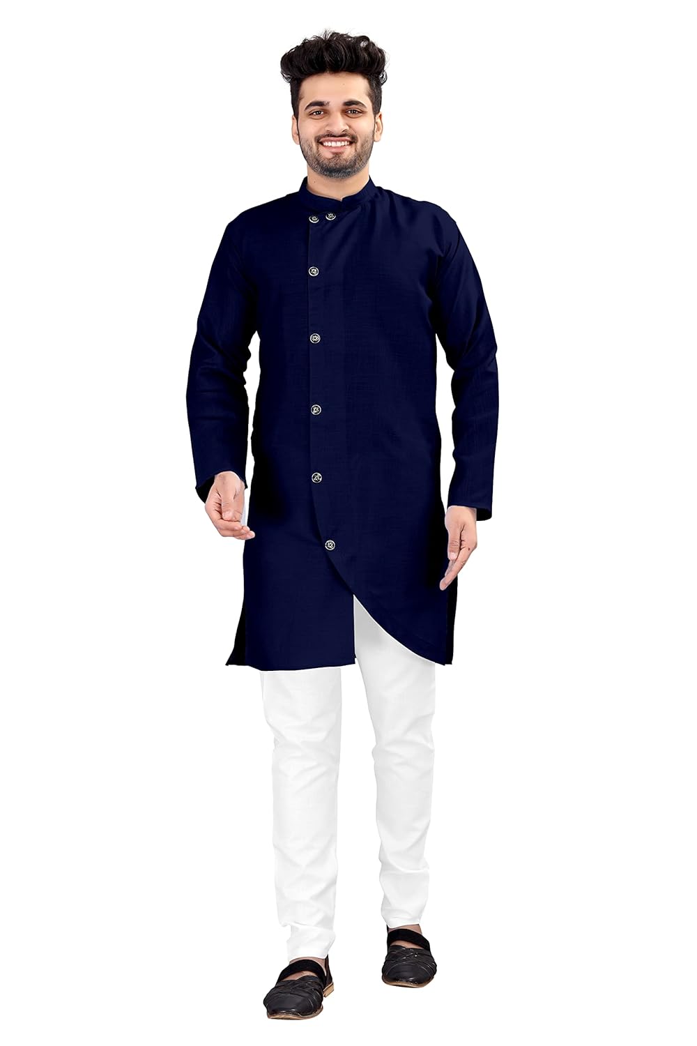 OS JEANS Kurta pyjama for Mens In cross patten