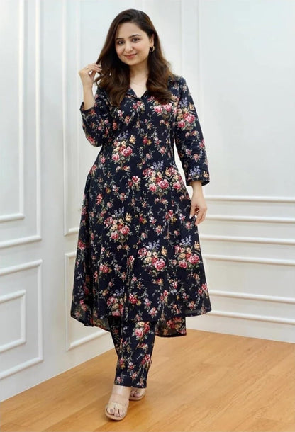 LERIYA FASHION Anarkali Kurta-Set for Women