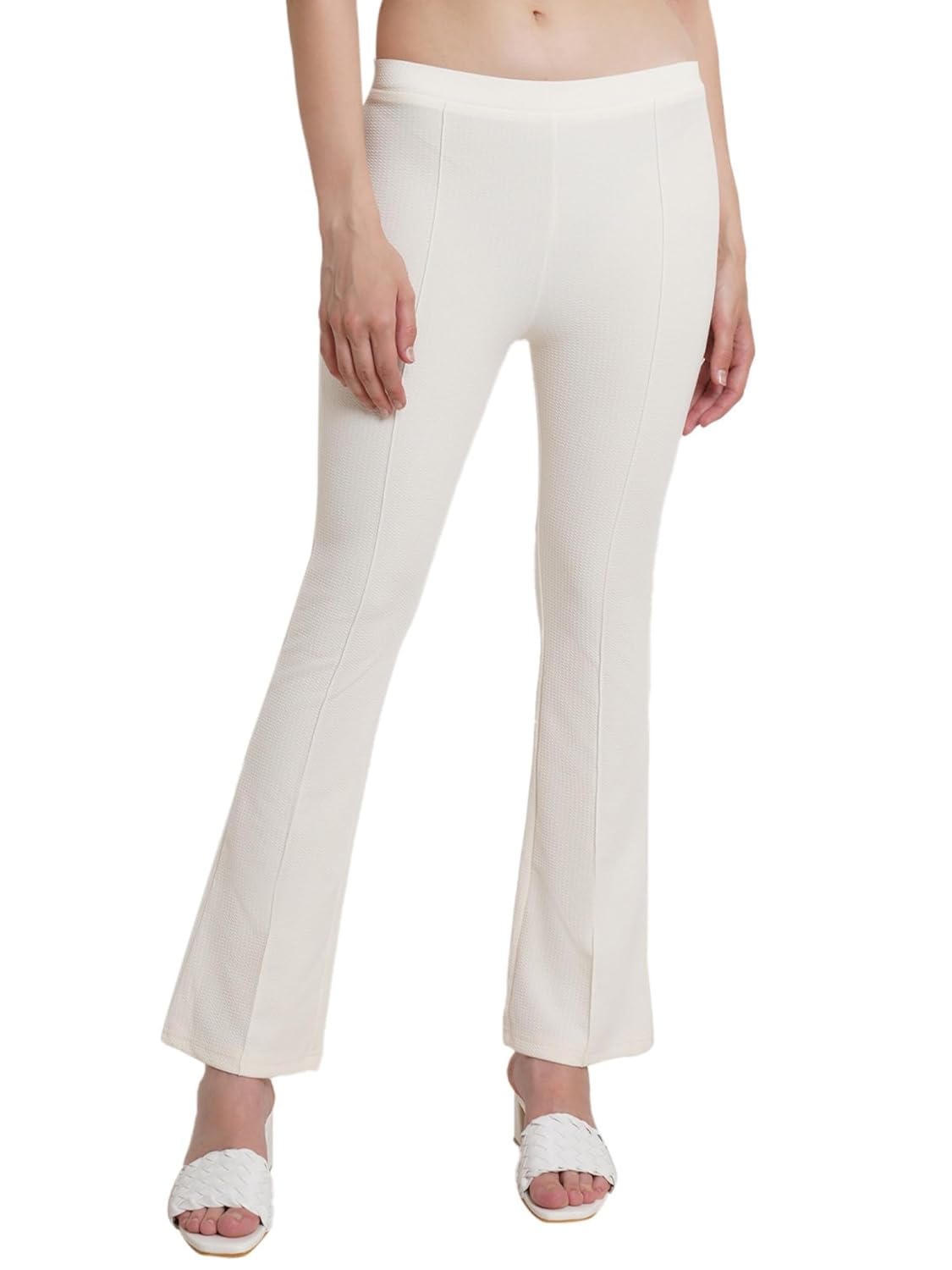 POPWINGS Casual Solid Regular Fit Solid Trouser