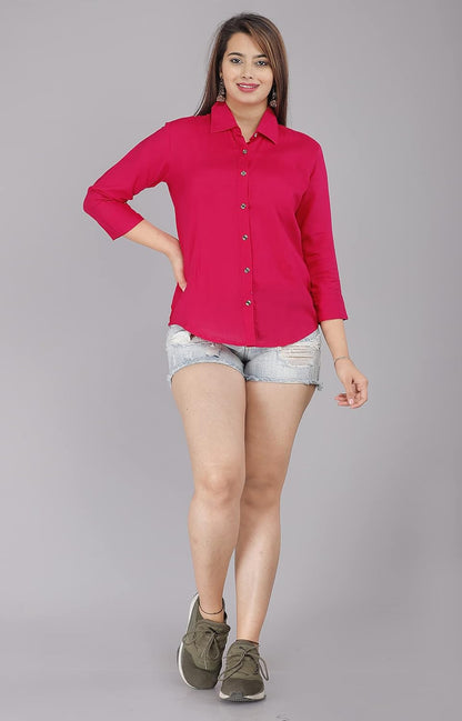 GEHU GARMENTS Women Solid Shirt for Office