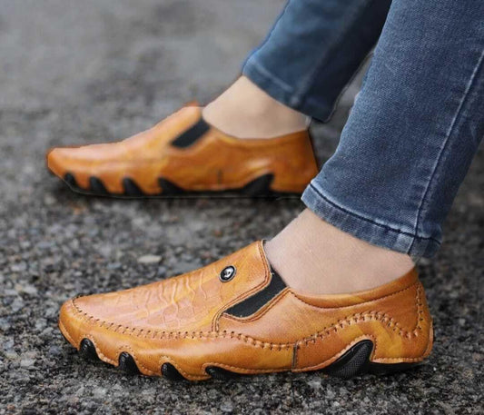 HATTOUN Synthetic Leather Comfortable Loafers for Men - alphahostel.in