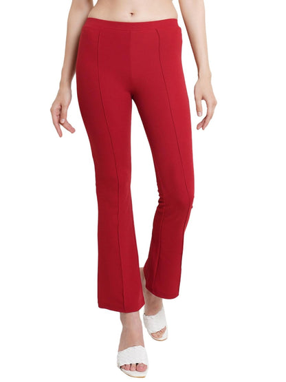 POPWINGS Casual Solid Regular Fit Solid Trouser