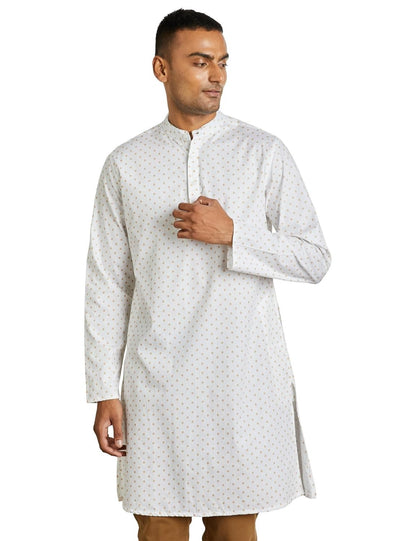 Symbol Men's Cotton Printed Long Kurta