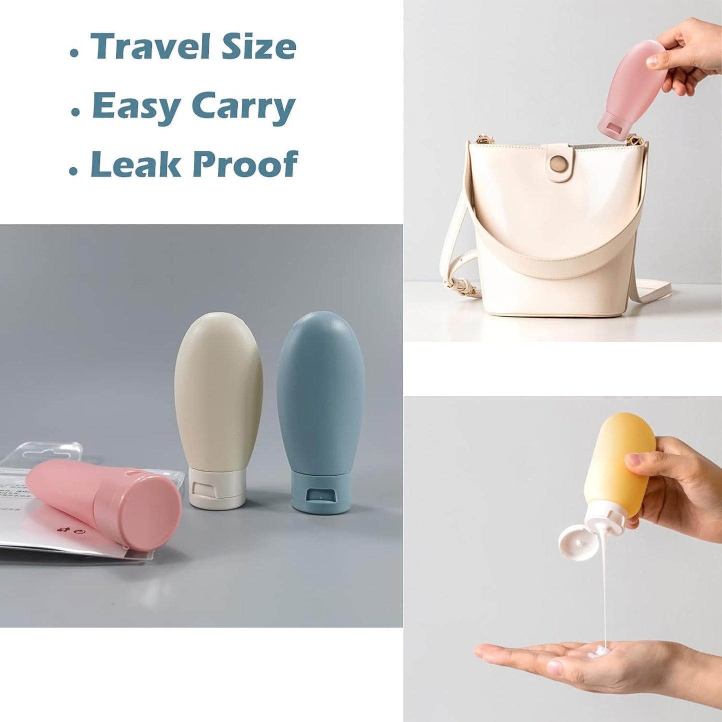 PiyuBind Travel Bottles Set For Toiletries Travel Size