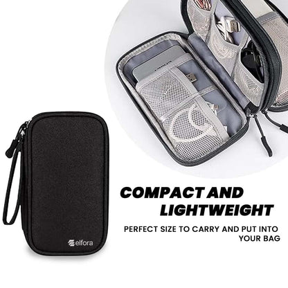Elfora Cable Organizer Pouch | Travel Organiser Bag