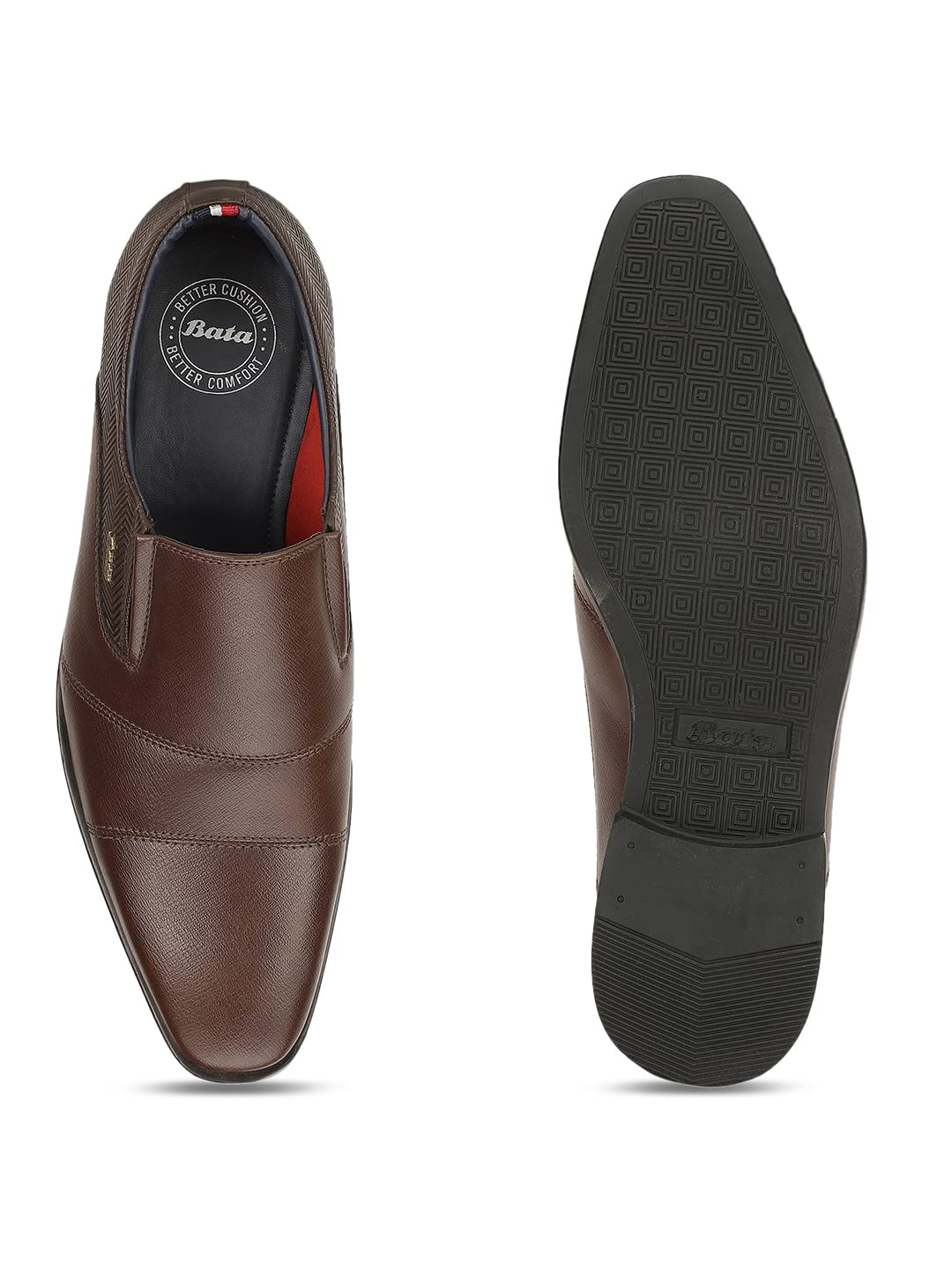 Bata Men Arturo Slip ON Formal Shoes, Brown - alphahostel.in