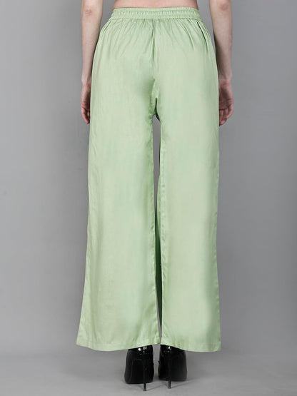 Women's and Girls Viscose Rayon Regular Fit Palazzo