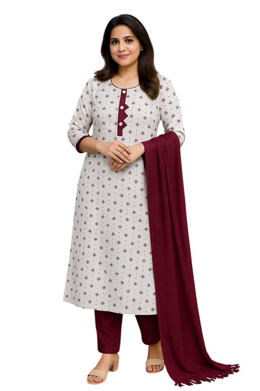 AL-IZHAAN Enterprises Women's Cotton Blend Straight