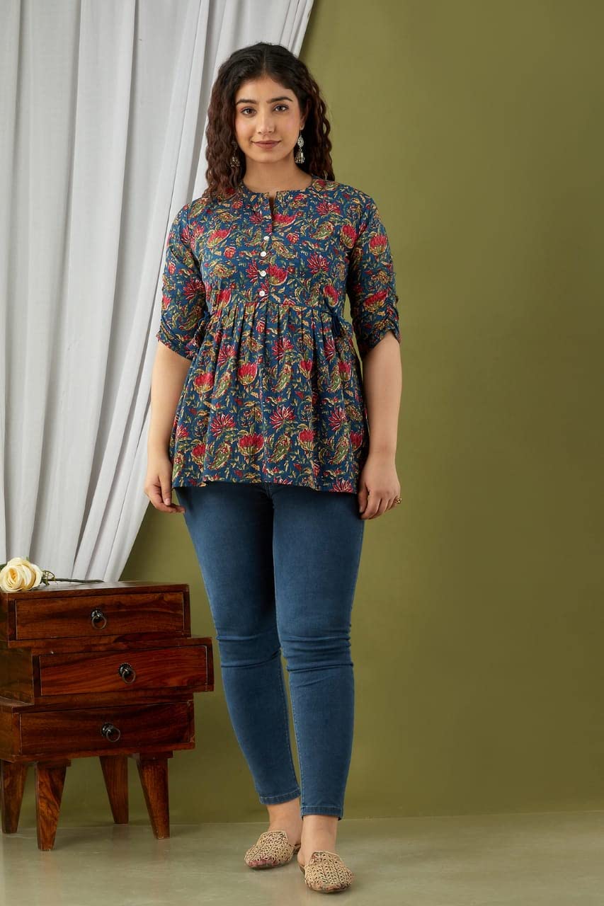 New Printed Short Kurti and top for Women and Girls
