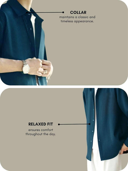 Leriya Fashion Men's Solid Regular Fit Shirt