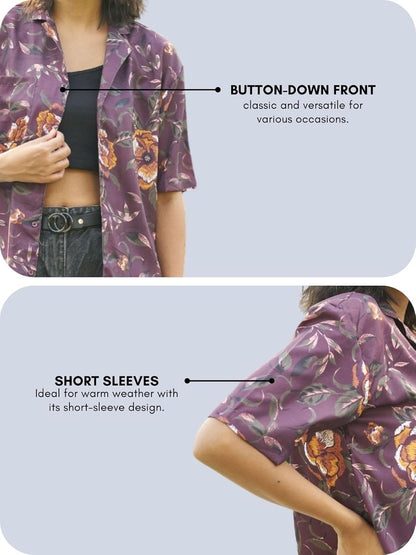 Leriya Fashion Shirts for Women – Korean Style Long Sleeve Oversized Button Down | Plus Size Workwear Top for Office & Casual Wear