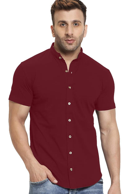 AUSK Men's Regular Fit Half Sleeves Casual Shirt