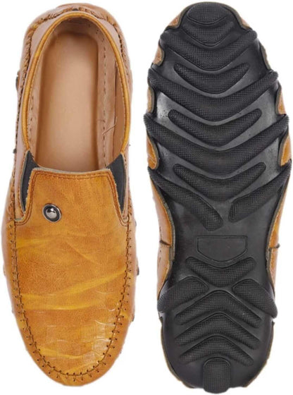 HATTOUN Synthetic Leather Comfortable Loafers for Men - alphahostel.in