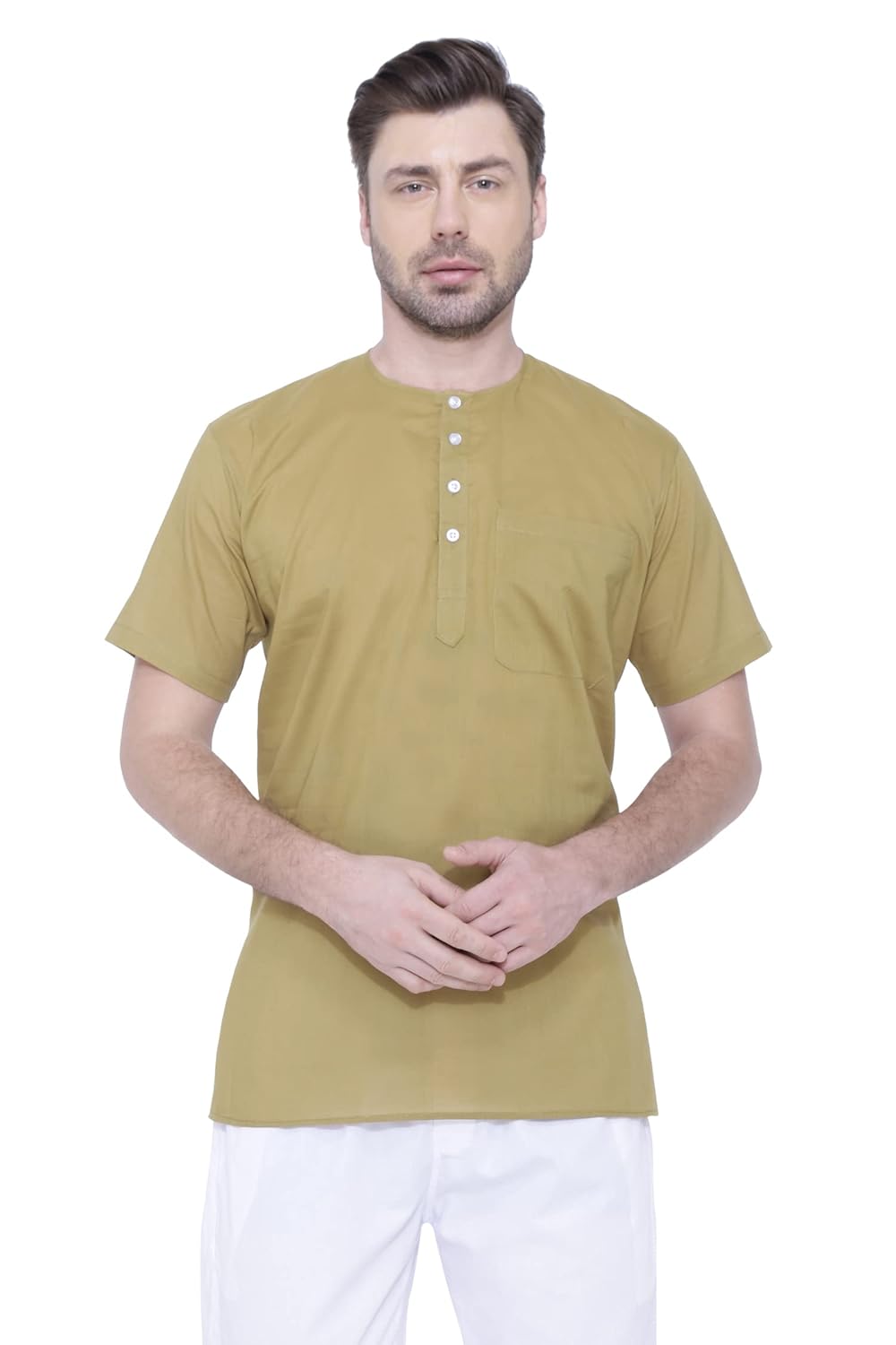 Rajubhai Hargovindas Men Cotton Straight Kurta