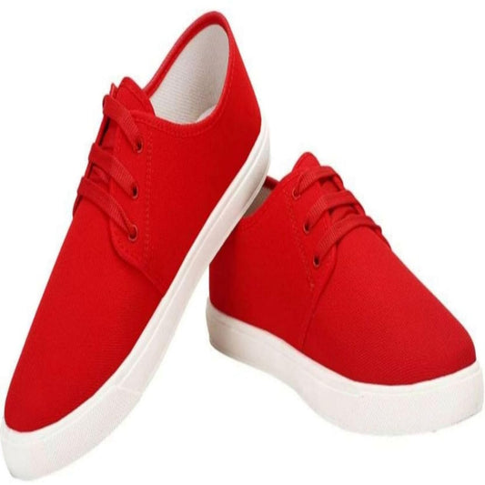 Men F-BG Casual Canvas Red Canvas Shoes - alphahostel.in