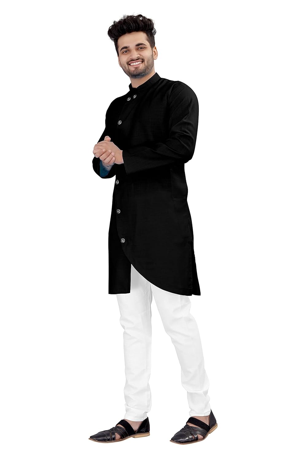 OS JEANS Kurta pyjama for Mens In cross patten