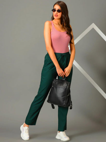 Cadila Women's Cotton Drawstring Rayon Pants