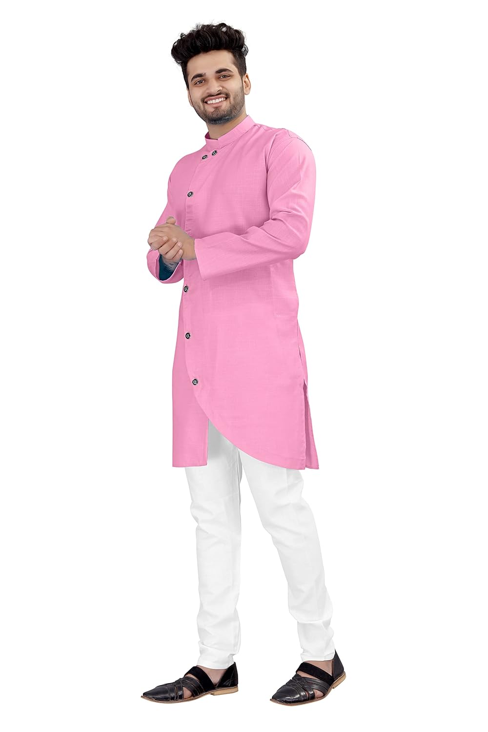 OS JEANS Kurta pyjama for Mens In cross patten