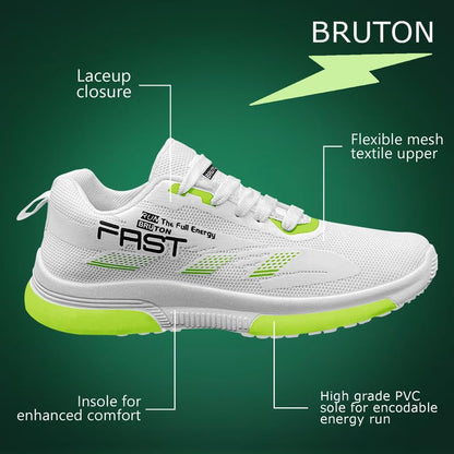 Men's White PVC with Mesh Casual Shoes - alphahostel.in