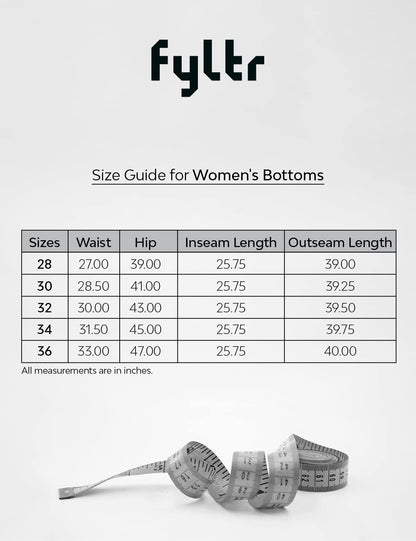 FYLTR Women's Rayon Casual Pull-up Pants