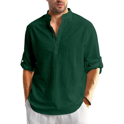 Bellstone Men's Solid Regular Fit Dress Shirt