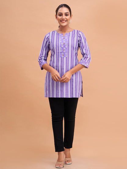 Women Cotton Printed Short Kurti | Short Kurti