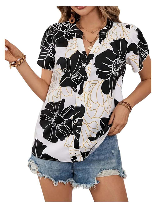 DEIDAD Women's Floral Regular Fit Shirt
