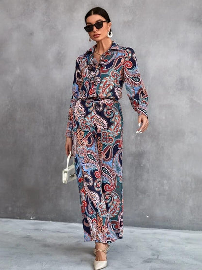LERIYA FASHION Paisley Printed Kurta-Set for Women