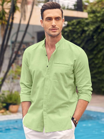 Bellstone Men's Solid Regular Fit Shirt