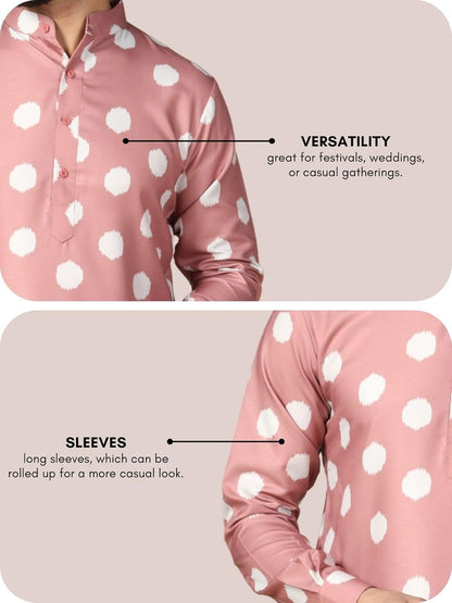 Leriya Fashion Men's Kurta | Rayon Printed Kurta