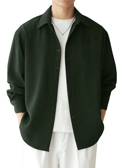 Leriya Fashion Men's Solid Regular Fit Shirt